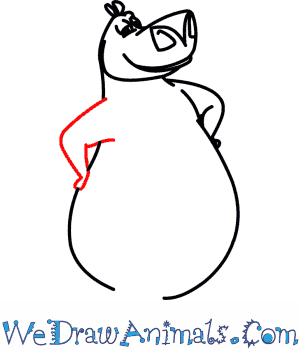 300x350 how to draw gloria from madagascar