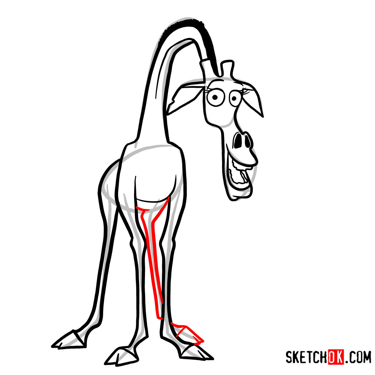 1200x1200 How To Draw Melman Madagascar