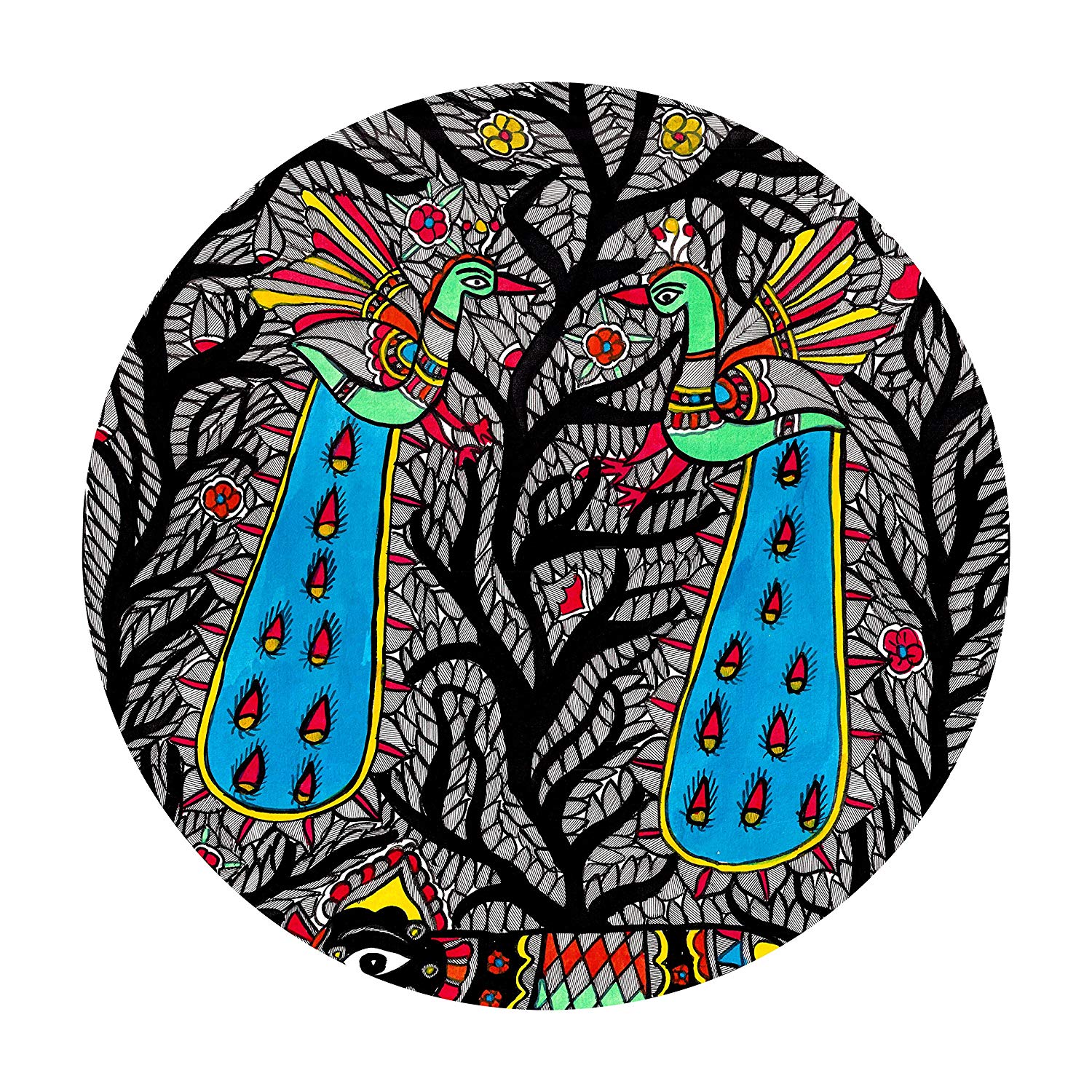 1500x1500 Buy Centuria Ceramic Madhubani Print Rare Handcrafted Plate