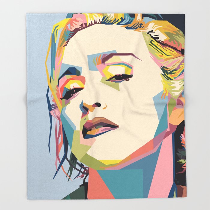 700x700 Madonna Throw Blanket