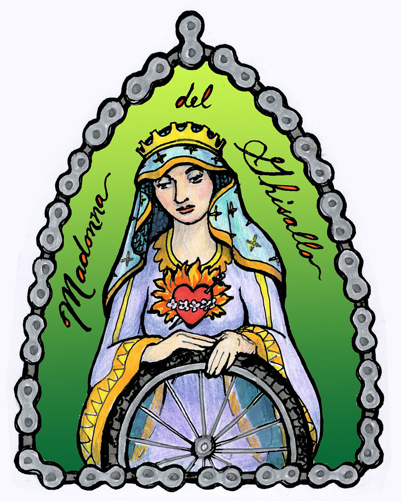 821x1024 Madonna Del Ghisallo Drawing For A Patch I Made