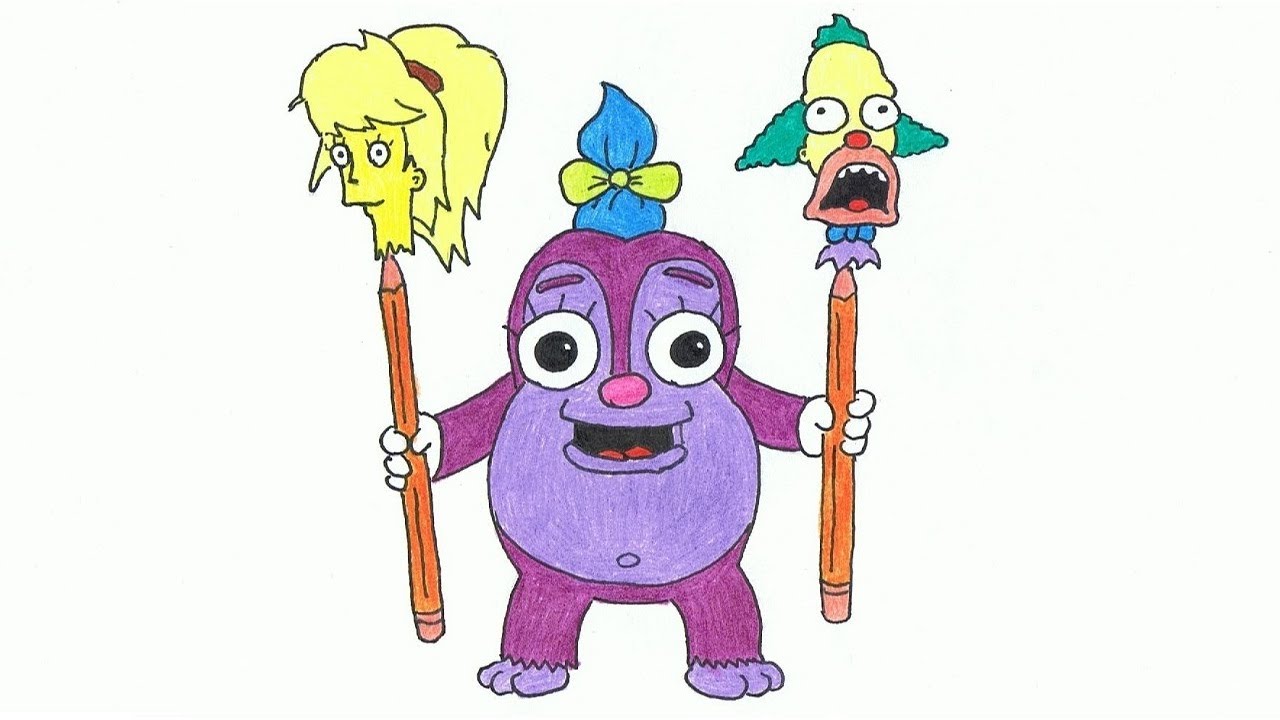 1280x720 Simpsons Drawing