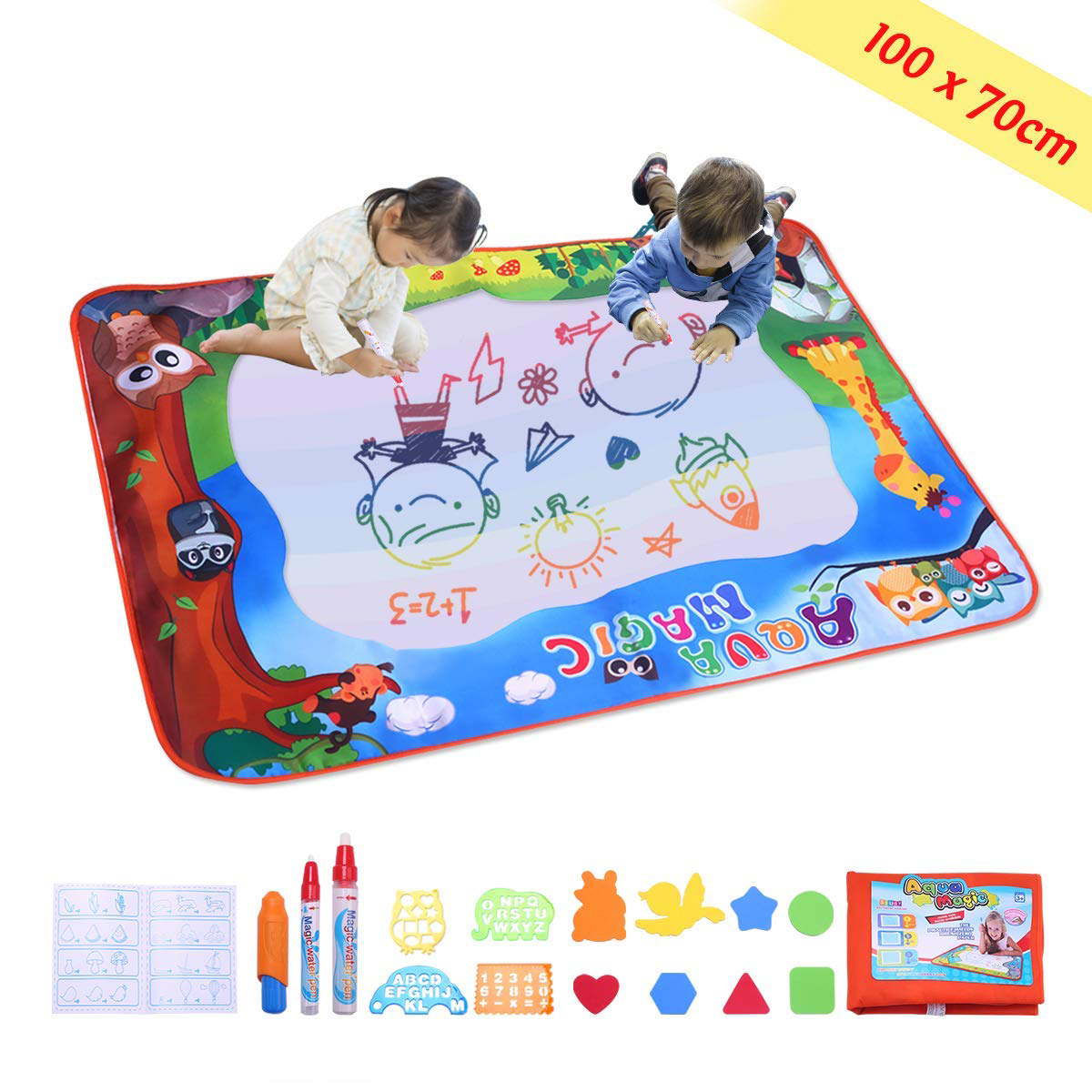 1200x1200 Bluebeach Children Kids Water Graffiti Drawing Canvas Painting