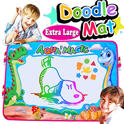 500x500 Aqua Doodle Mat Qiwoo Extra Large X Dinosaur Drawing Pad