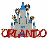 200x163 Orlando With Castle Laser Die Cut Scrapbooking