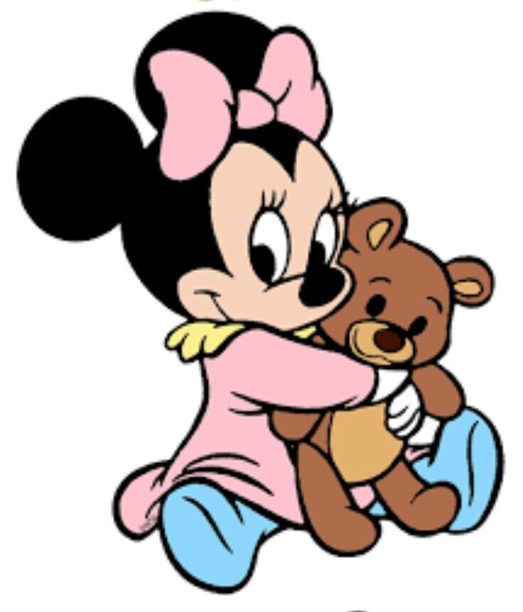 736x861 Disney Characters Baby Disney, Minnie