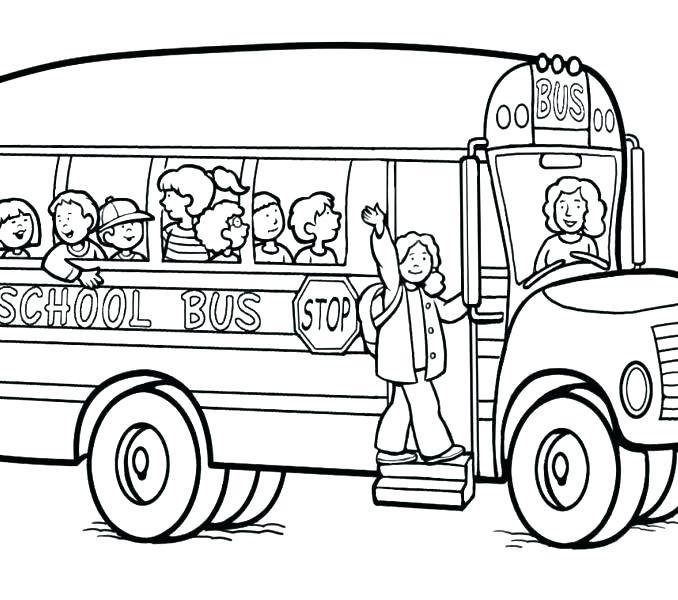 678x600 School Bus Drawing Template Rightarrow Template