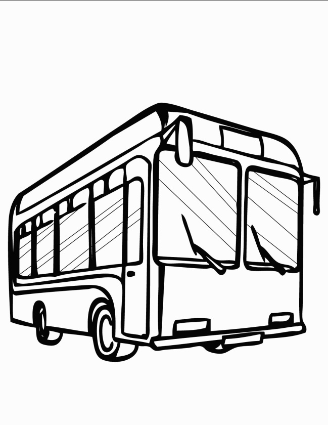 649x840 Unique Cartoon Bus Drawing