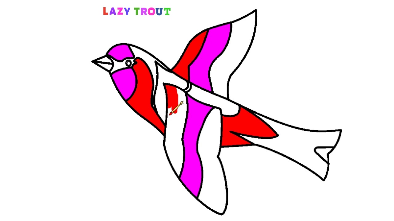 1280x720 How To Draw A Cute Bird With A Magic Wand Lazy Trout