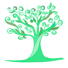 240x240 Magic Tree Drawing Doodle