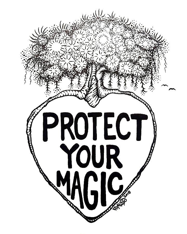 720x900 Protect Your Magic Drawing Drawing