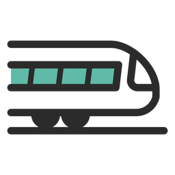 256x256 Maglev Train Illustration
