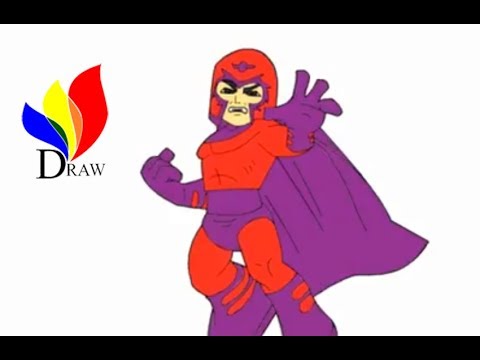 480x360 How To Draw A Cute Magneto Cartoon For Kids
