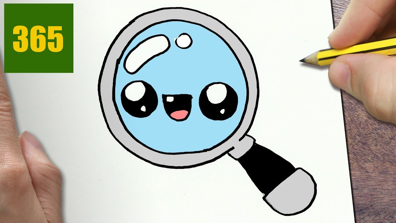 1280x720 How To Draw A Magnifying Glass Cute, Easy Step
