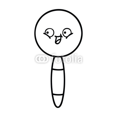 400x400 Line Drawing Cartoon Magnifying Glass Buy Photos Ap Images
