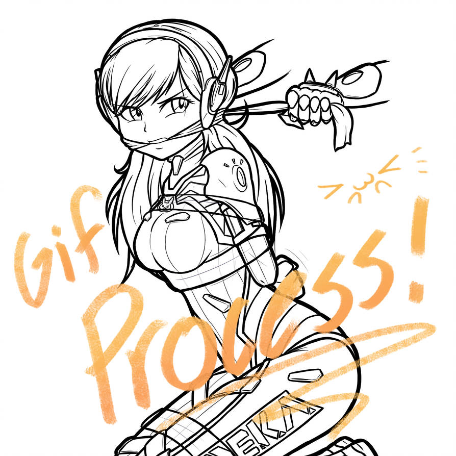 894x894 Drawing Process 'd Va Game Over'