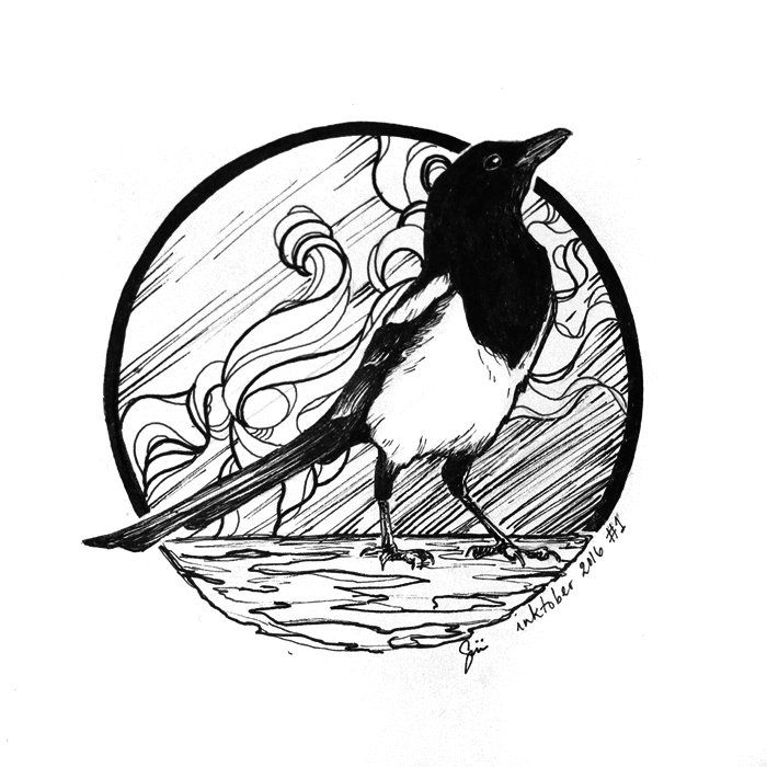 700x700 Sini On Character Designart Ref Inspo Magpie Tattoo, Art
