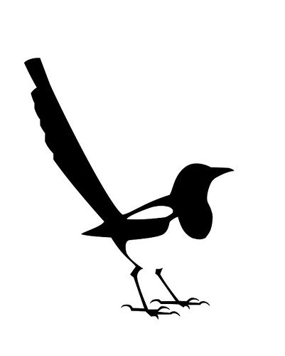 401x500 good for basic shape and tone layout mag magpie tattoo