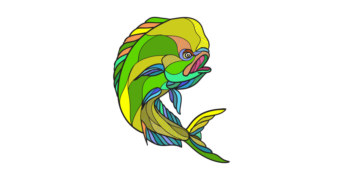 1200x630 mahi mahi dorado dolphin fish drawing