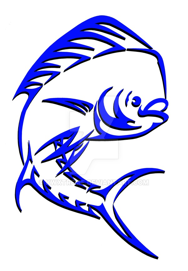 600x863 tribal mahi mahi