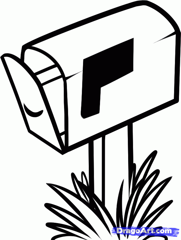630x836 How To Draw A Mailbox, Step