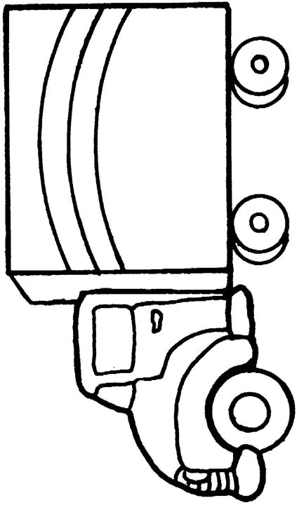 423x720 Mail Truck Coloring