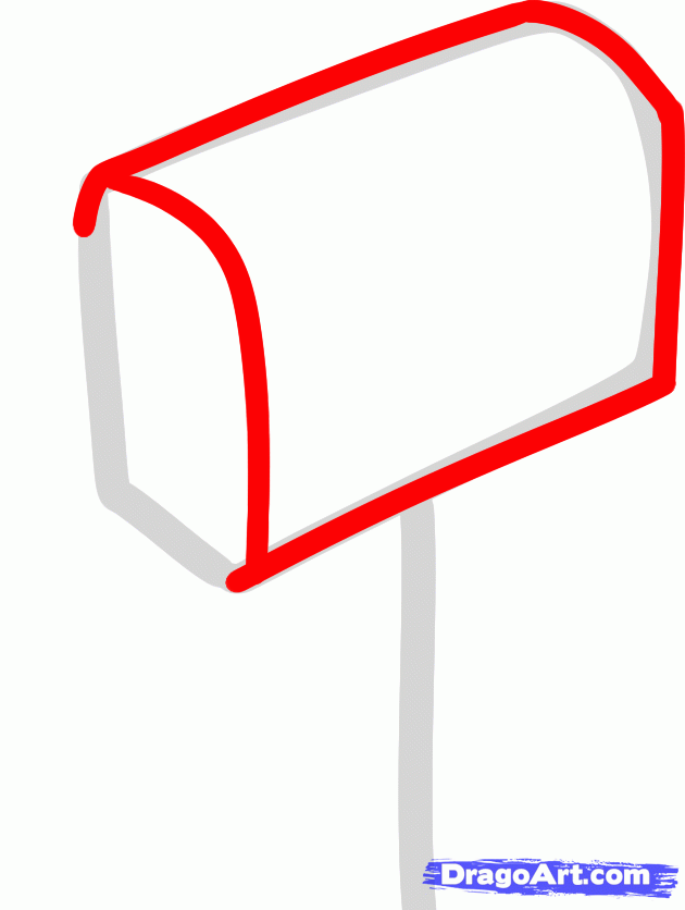 630x836 How To Draw A Mailbox, Step