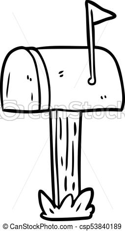 255x470 Line Drawing Of A Mailbox