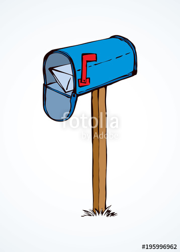 358x500 Mailbox Vector Drawing Stock Image And Royalty Free Vector