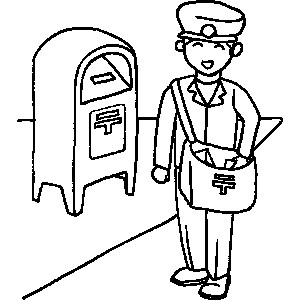 300x300 Mailman Coloring