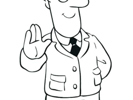 440x330 Mailman Coloring Pages Jobs For Adults Printable First Aid Book