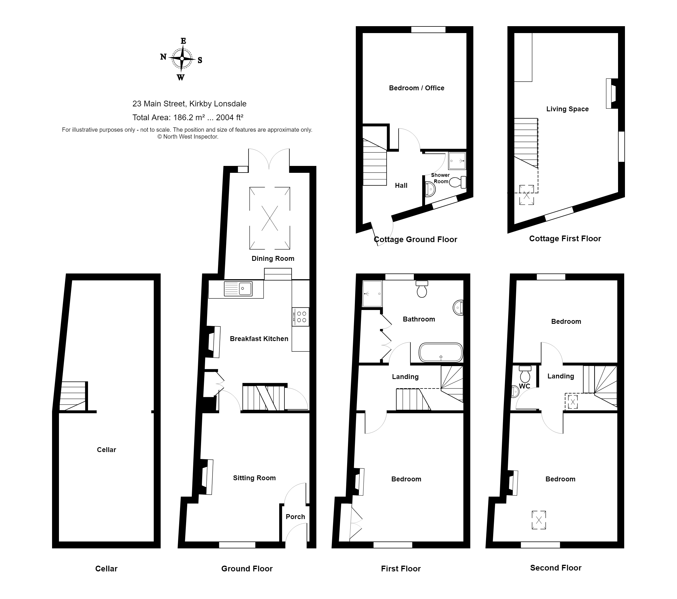 2354x2083 Main Street, Kirkby Lonsdale, Carnforth Bedroom Terraced