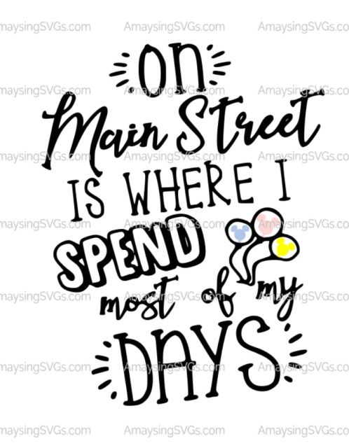 498x640 On Main Street Is Where I Spend Most Of My Days Tshirt Svgs