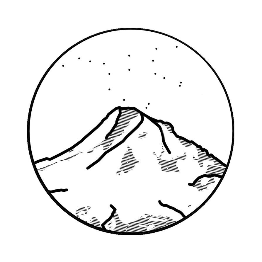894x894 Image Result For Mt Hood Simple Line Drawing Auction Art Project