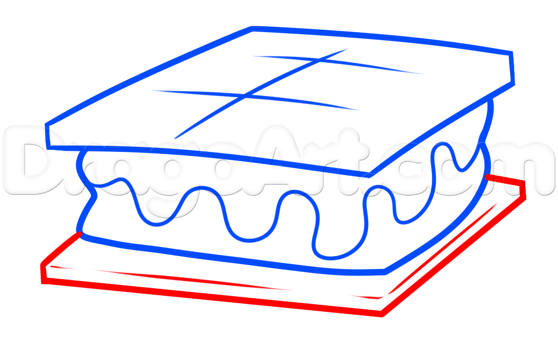 1107x682 How To Make A Smores Drawing, Step