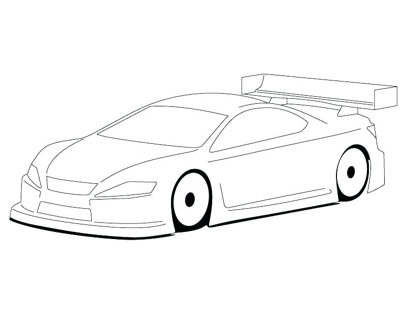 800x618 Car Drawing Template