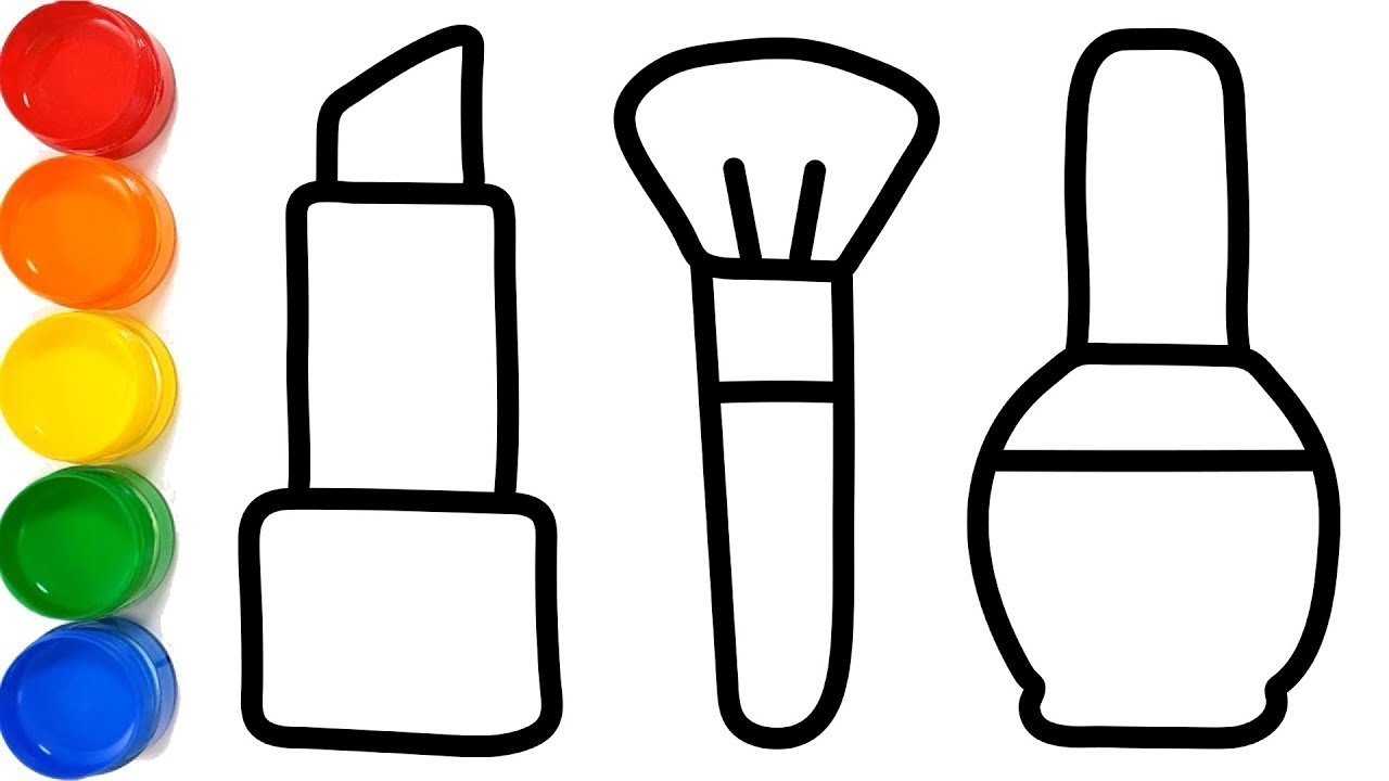 1280x720 Coloring And Drawing Makeup Accessories