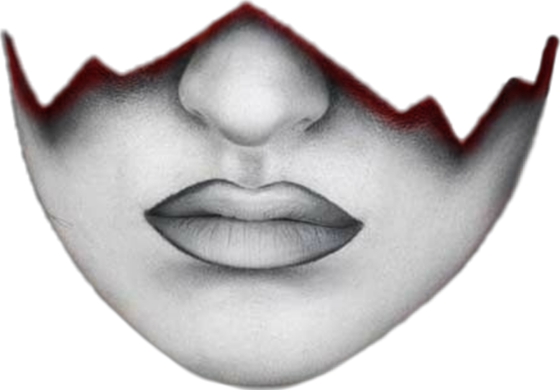 1092x762 Face Facepaint Drawing Makeup Facemask Hallowen Scary