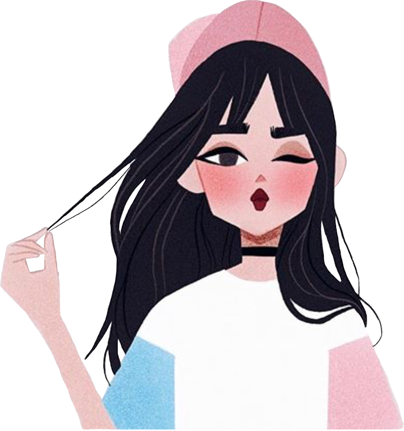 792x844 Fashion Makeup Cute Art Drawing Kpop Wink Lilyderesh