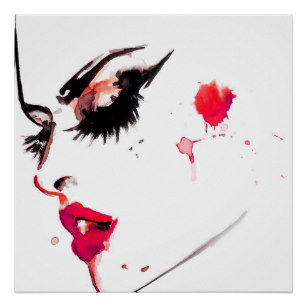 307x307 Makeup Artist Face Posters Photo Prints Zazzle