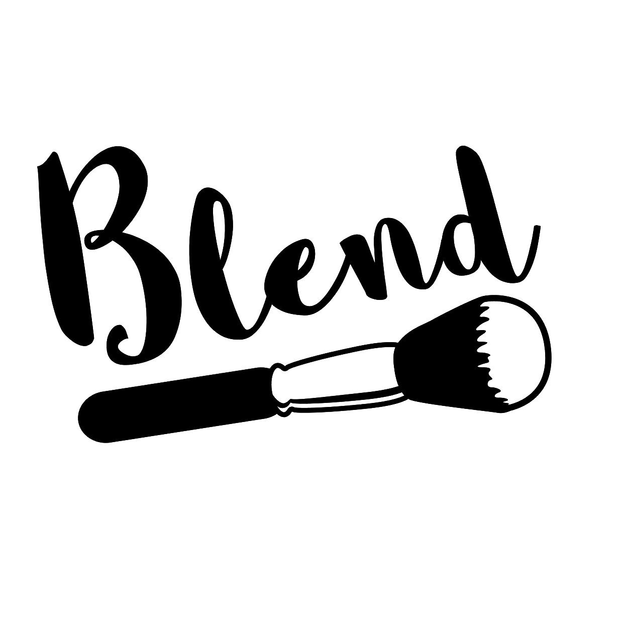 1252x1252 blend makeup artist brush vinyl decal vinyl hobby car bumper