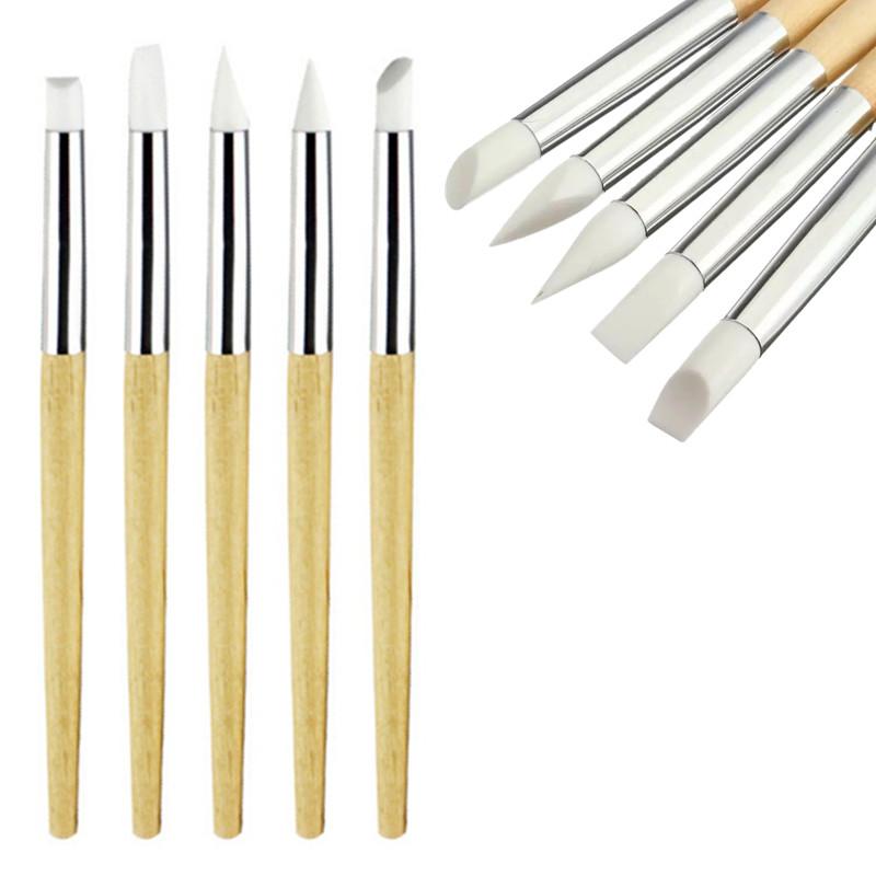 800x800 Wholesale Nail Art Sculpture Paint Silicone Soft Brush Pen Wood