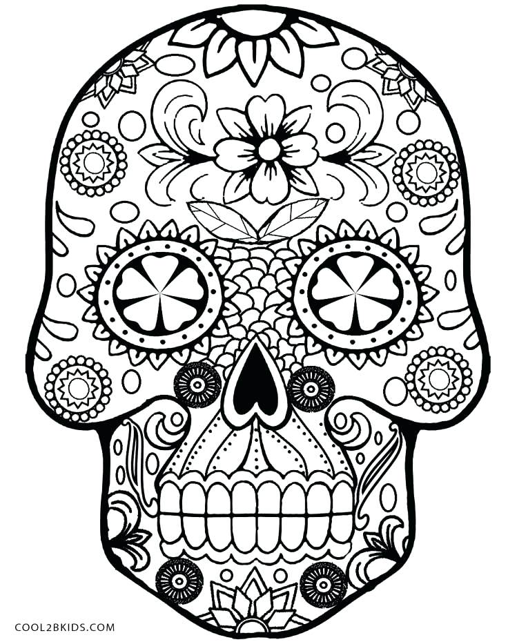 736x930 Sugar Skull Makeup Template