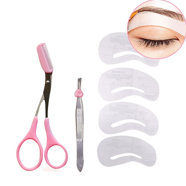 640x640 makeup eyebrow shaping stencils eyebrow trimmer scissor
