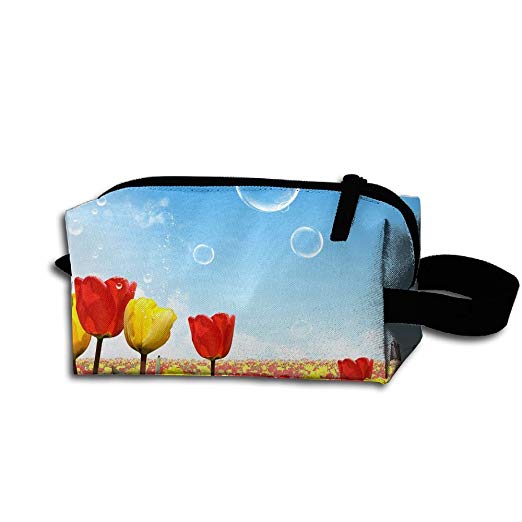522x522 Makeup Cosmetic Bag Flower Tulips Drawings