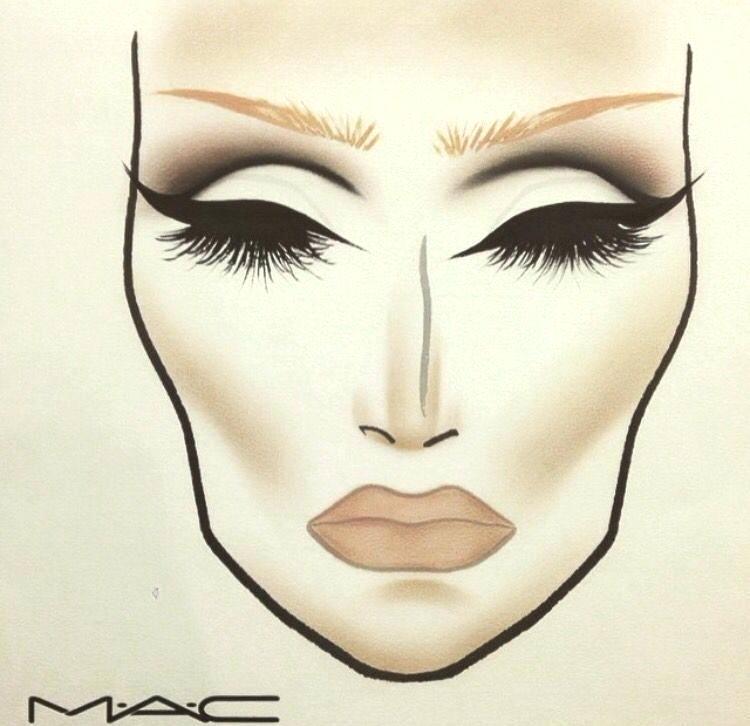 750x726 Mac Makeup Face Template Charter Schools In Chart