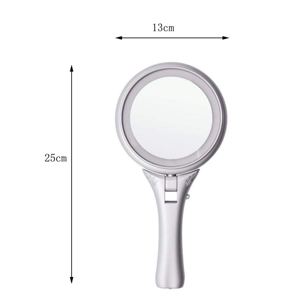 1024x1024 Double Sided Hand Held Round Makeup Vanity Mirror