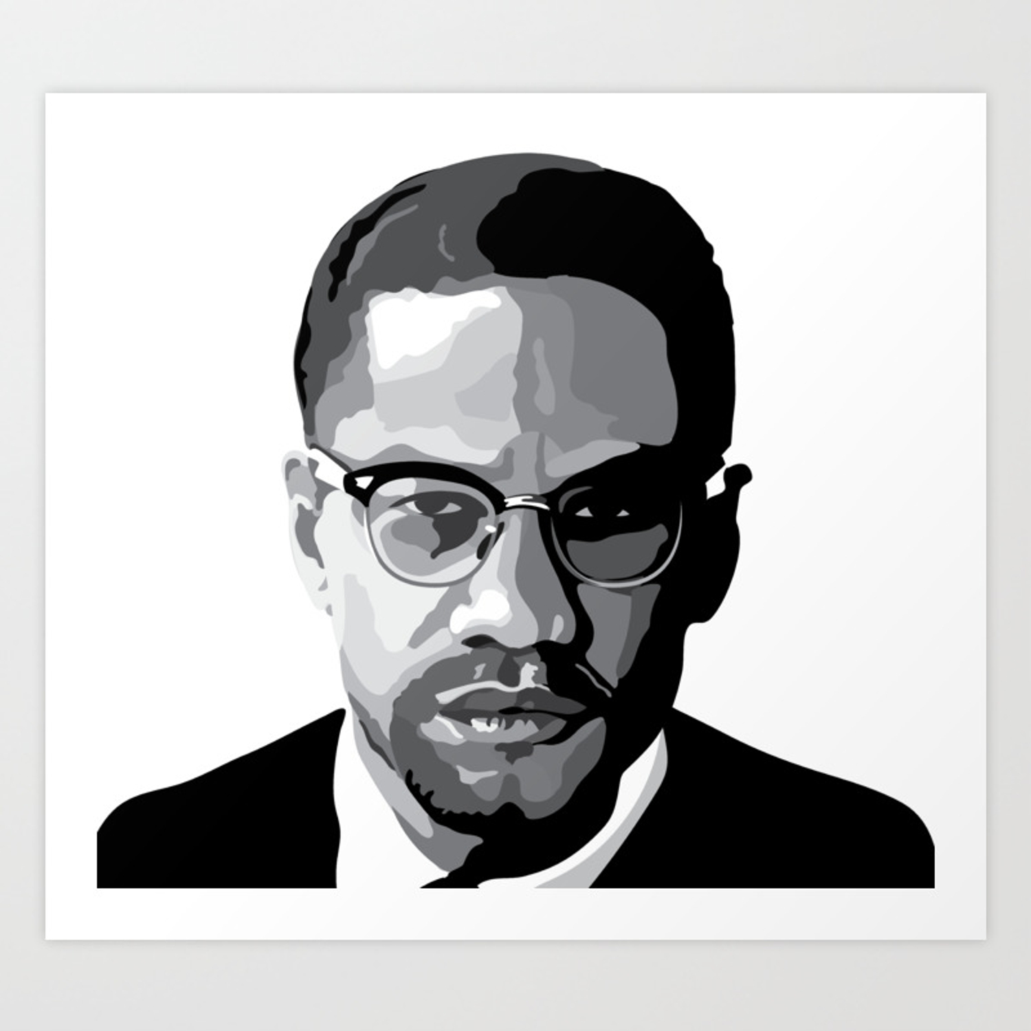 Malcolm X Drawing | Free download on ClipArtMag