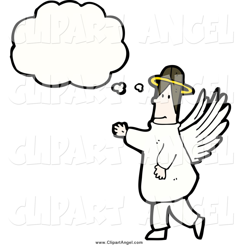 1024x1044 Illustration Vector Of A White Male Angel With A Conversation