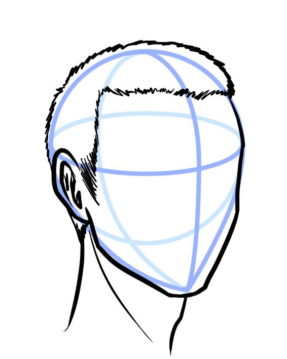566x708 How To Draw Buzzcut